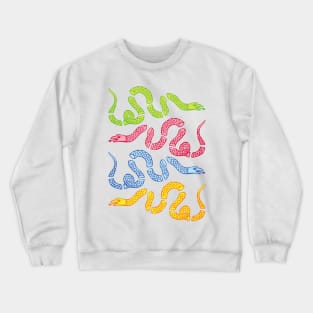 Join or Die Historical Benjamin Franklin Snake Bright Color Pattern Crewneck Sweatshirt